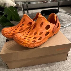 Merrell Hydro Moc Bright Orange Perforated Slip-Ons